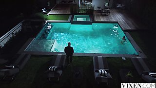 Creampie trailer with erotic Riley Steele and Christian Clay from Vixen