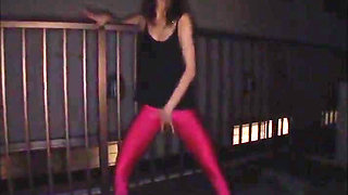 Part6 - Tight Pants Obsession. Curvy Beauty Drives Men Wild Without Undressing.