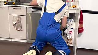 Jock Plumber Falcon Al Barebacks Oliver Strelly with Huge Cock