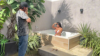 I Spend the Afternoon with My Boyfriend's Best Friend in the Jacuzzi Getting Fucked by His Thick Cock