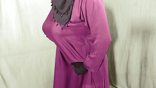 Beautiful Amena Bhabhi has sex indoors wearing a burqa and hijab