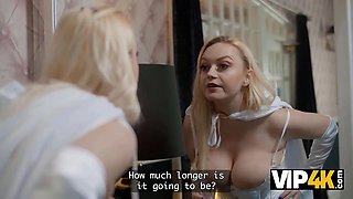 Vip4k. a role-playing game with daddy completes with a moneyshots on her sexy figure