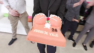 Birthday Party, 15on1, Anna de Ville, DAP, Extreme Deepthroat