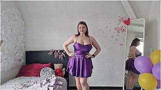 Birthday Strip Tease I Change Between My 2024 & 2025 Dresses No Censor
