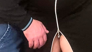 Fingering A Juicy Pussy Under Dress in Crowded Subway