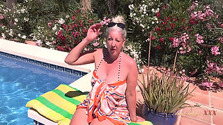 AuntJudysXXX - Meeting Hot Mature MILF Maggie Moon at the Pool