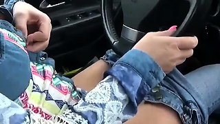 Public City Car Ride Solo Female Orgasm with a Sex Toy