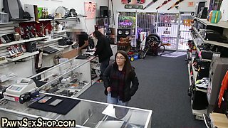 Pawnshop Dude Fucks Cheating Lady In Front Of Her Bf