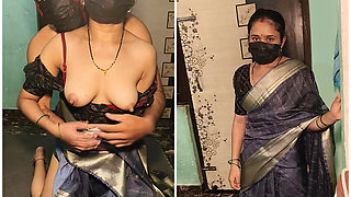 Newly MarriedIndian Desi Bhabhi Saree Fucking with Husband Doggy Style Hard fucking orgasam sex video