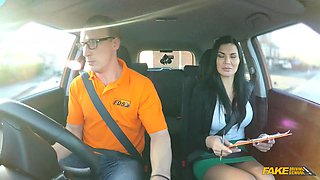 Jasmine Jae gets a wild driving lesson in Fake Driving School - Examiner Wants It Fast And Furious 1 - Jasmine Jae