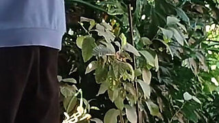 Having Fun in the Garden Blond Suking Cock