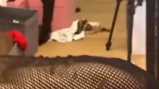 Two Insatiable Dominas Drain Their Submissive Slave