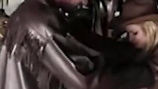 Blonde MILF Learns to Ride Thick Cock Wildly in Stable