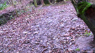 Cum Slut Wife Amy Johnson Sucks off Her Husband in the Woods
