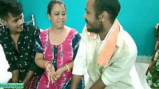 Aunty Shared! Hindi Latest Xxx Threesome Sex