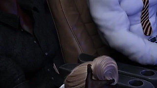 Project Myriam #20 - Double penetration slutty hot wife in the theater with big cocks - 3d game hentai