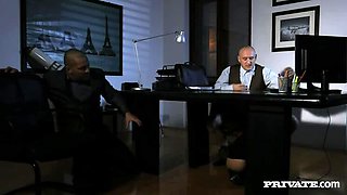 Secretary Tina Gets Naughty: Anal and DP with The Boss - Tina Hot
