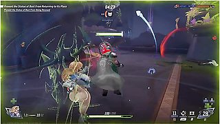Marvel Rivals - Clock And Dagger Basic Costume Huge Ass And Boobs Thicc Nude Mod