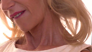 55yo French MILF Marina Beaulieu Fingers Her Pussy & Asshole in Bed