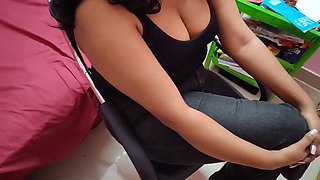 Hot sali is tired of her old boss flirting with her to fuck her tight desi virgin pussy and mature asshole
