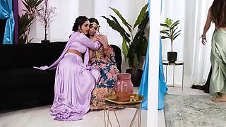 Indian Sluts Indulge In Lesbian Threesome. Marina Maya