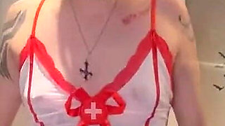 Sexy Goth Nurse Gives You Final Suck and Fuck Before Penectomy