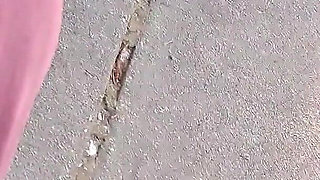 Hot Fudge Tasty Feet Left Foot Wrapped at the Bus Stop