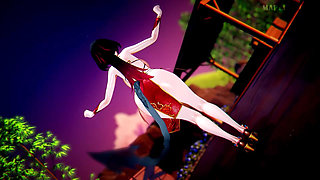Featured Jane Do - Aoa Short Hair Costume Changes & Striptease, Succubus Police Uniform, Bunny Girl, Sexy Cheongsam