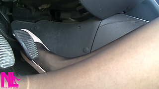 Sensual Revving in Rose Ballet Flats