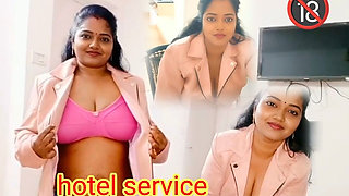 A Hot Female Hotel Manager and a Client Seeking a Companion
