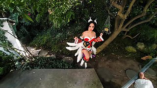 VR Conk Avery Black as hot fox with nine tails Ahri