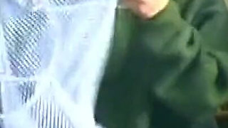 Blonde Fingers Herself Then Rides Glass Dildo