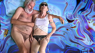 GILF Fucking in Hawaii, on a Green Screen