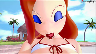Jessica Rabbit get fucked in public pool