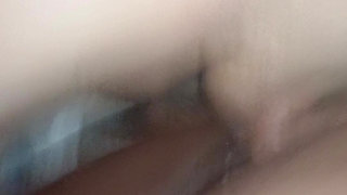 Black mother-in-law gets fucked without a condom, loves to be filled with milk