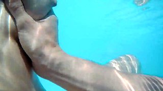 Skinny Dipping and Teasing in the Garden Pool - Amateur Teen