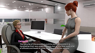 Moving Down: two lesbians, pussy licking, multiple orgasms in the office ep.37