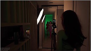 Bts Velma & Dafne Playing With Monsters Dildos And Fuck Each Others With Strap-on
