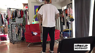 BTS - Curvy Babe Ariana Aimes Gets Teased And Undressed Backstage!