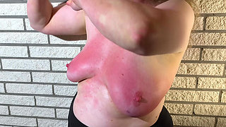 Very hard tit punishment session 6-8