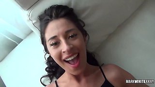 Hot skinny teenage punctured by huge sausage behind the scenes & casting