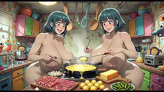 Funny Women Cooking, Ai Animation