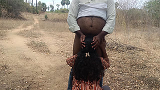 Married housewife enjoying outdoor fuck