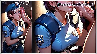 Jill Valentine Was Surprised She Had A Dick In Her Hand Instead Of A Gun!