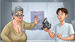 Summertime Saga Sex Scene - Step-grandma Nude Photoshoot At Hotel - Gamer Girl And Car Toon