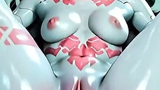 Sex Robot Slave Gets Pussy Destroyed by Master