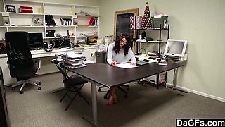 Dagfs - Stroking On Her Desk Makes Her Additional Insatiable