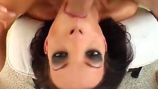 Blowbang group blowjob given by Alexandra Gold on Cum For Cover