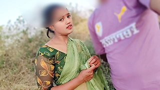 Desi Village Bhabhi Fuck in Jungle with Her Devar, Indian Beautiful Bhabhi Ki Outdoor Chudai,in Hindi Audio Desi Teen Tight Puss