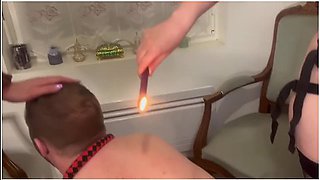 Lyna Jade - French Pegging - Husbands Punishment: Spitting, Whipping, Foot Gagging, Strap-on, Fisting And Piss